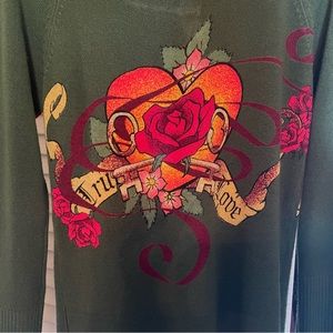 Gramm Long Cardigan Sweater size L (HTF)